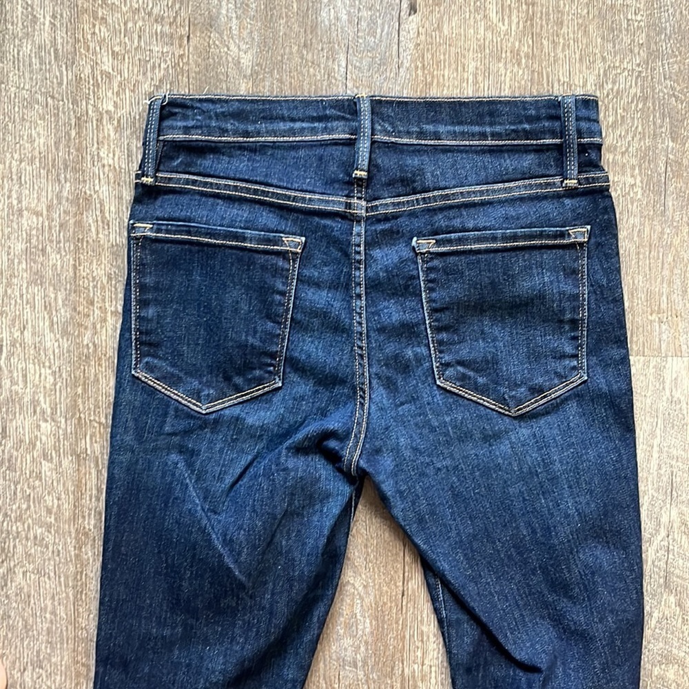 Frame Denim Dark Blue Skinny Jeans - Picture 5 of 7